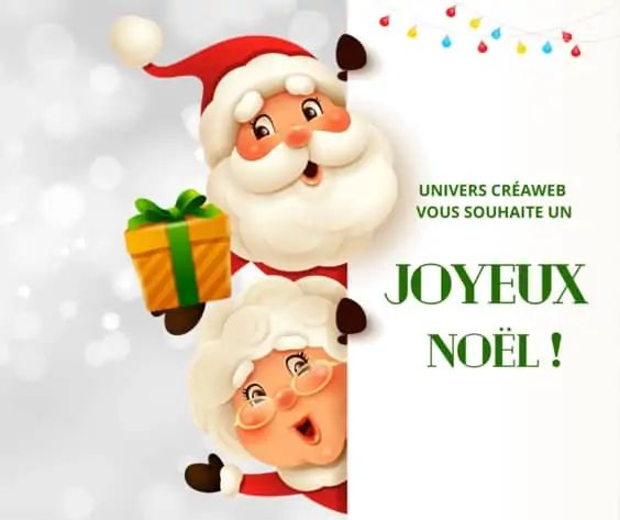 Univers Créaweb vous souhaite un Joyeux Noel !